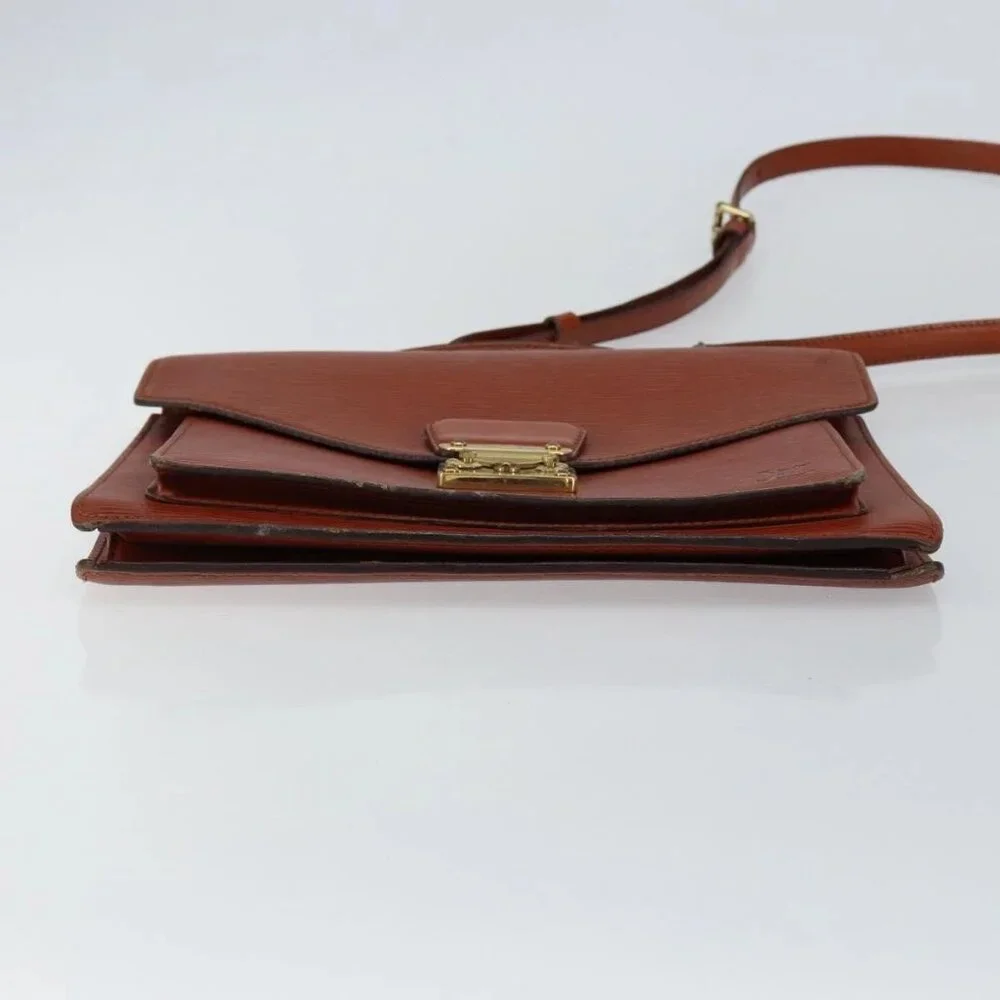 LOUIS VUITTON Epi Monceau 28 Hand Bag Brown M52123 LV Auth ep11411